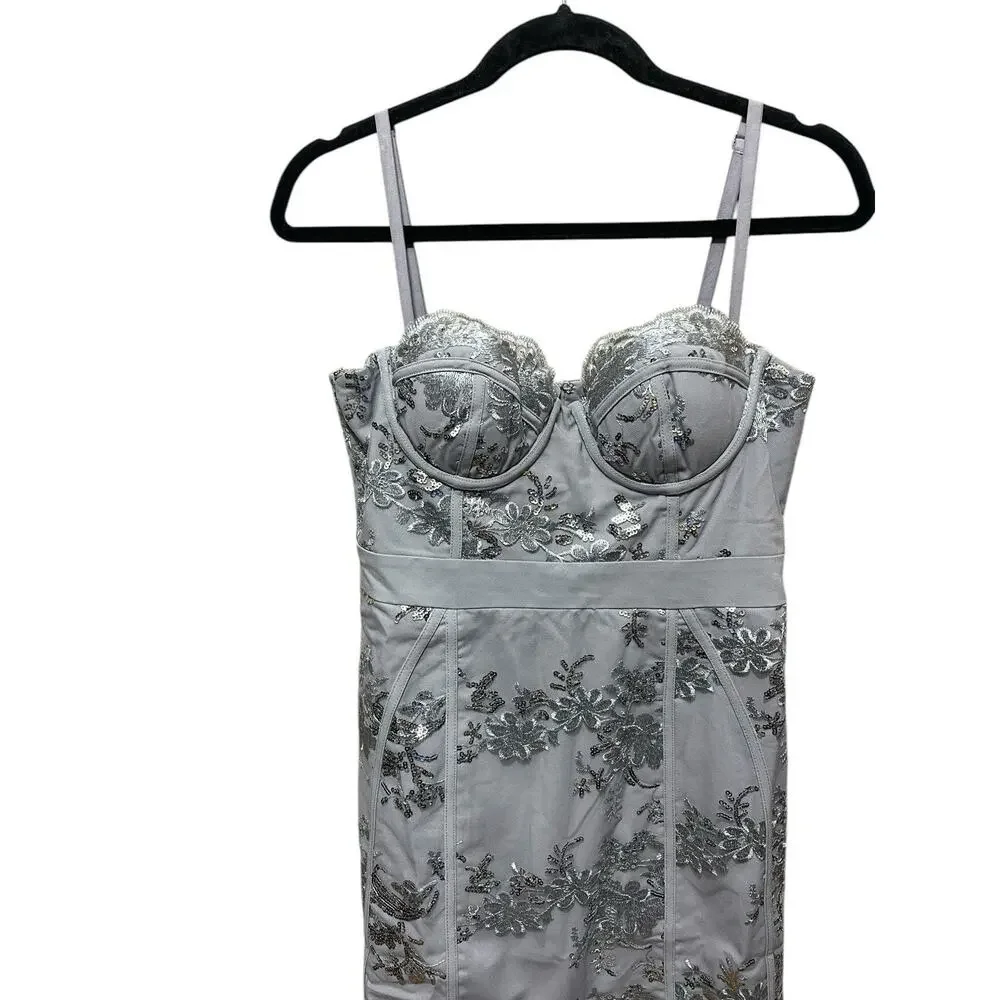 Medium NBD Floral Lace Mini Dress - Picture 8 of 13